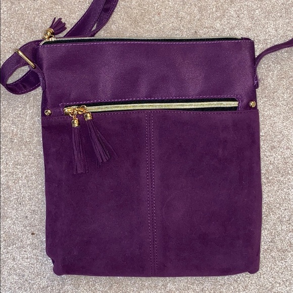 Purple purse never used great shoulder bag $12 - Picture 2 of 5